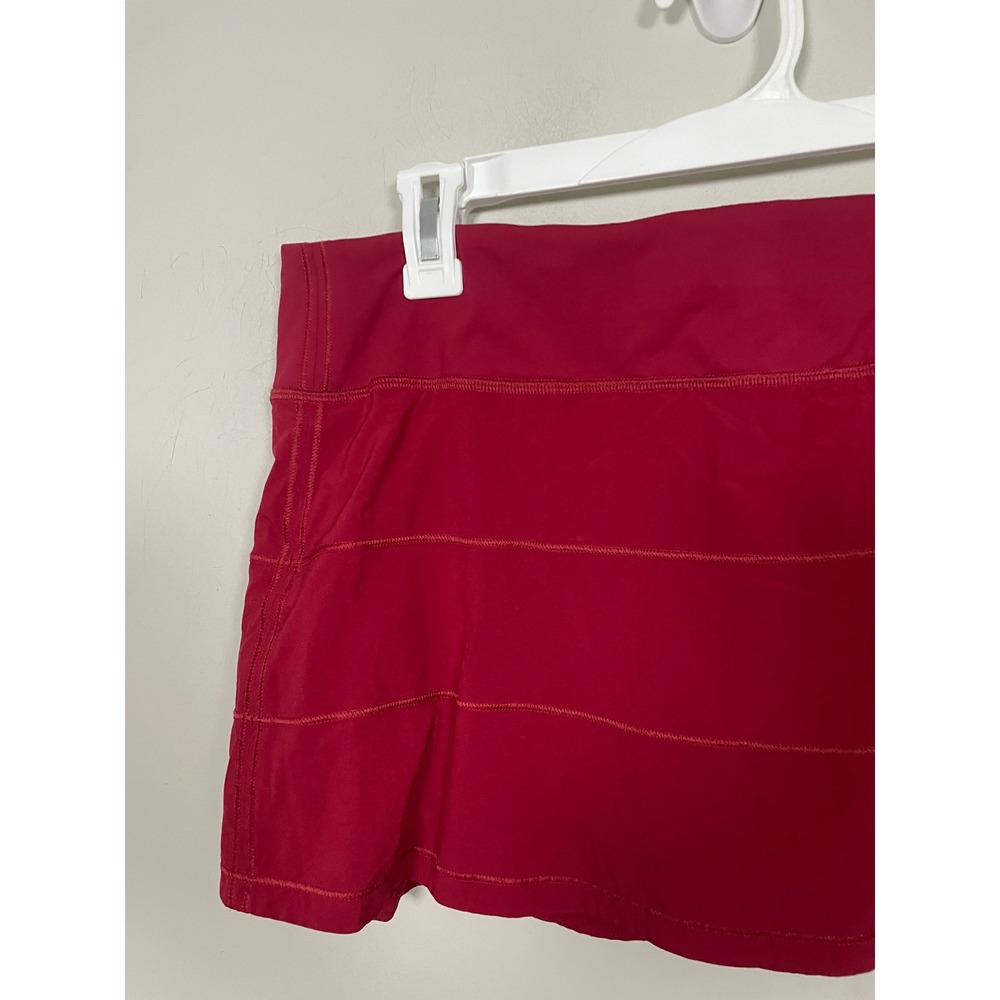 Lululemon Pace Rival Skirt (Regular) in Scarlet Size 10 Athleisure Tennis Golf - Picture 3 of 10